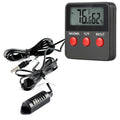 Electronic Temp Humidity Meter with with LCD Display -50~70°C Digital Thermo-Hygrometer Tabletop Holder Design for Home