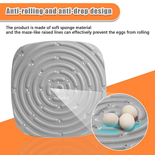Chicken Nesting Box Pads, Washable Nesting Pads for Chicken Coop Bedding Nest Box Liners Reusable Nesting Pads for Laying Eggs Chicken Coop Accessories Grey 12''x12'' 6 Pictures Skimzy