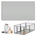 Silicone Pet Cage Liner Mat, 40” x28” Small Animals Floor Bed Mat Washable & Reusable Rabbit Playpen Mat, Pet Training Pads for Rabbits Guinea Pigs Bunny Hamster Cats Dogs