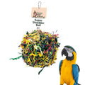 Sweet Feet and Beak Shredder Ball, Small, 3" Bird Shredding & Foraging Toy | Stuffed with Shredded Paper & Wood Toys, Encourages Foraging, Climbable Design, Available in 3 Sizes, Bird Perch Toy - size: 3 inch