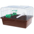Toddmomy Portable Bird Cage Bird Carrier Travel Cage with Perch Food Box and Water Dispenser Spacious Small for Parakeet Finch Canary 9.29 X 6.57 X 6.29 in - color: Coffee