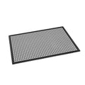 ROVSUN Rubber Floor Mat with Holes, 36''x 60'' Anti-Fatigue/Non-Slip Drainage Mat, for Industrial Kitchen Restaurant Bar Bathroom Utility Garage Pool Entry Door Mat, Indoor (36''x 60'' Black 2Pcs)
