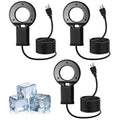 3PCS 500W Utility De-Icer Heater - Cast Aluminum Thermostatic Control for Bird Bath, Chicken Waterer & Stock 9.8FT Cord Chicken Water Heater - Safe for Livestock, Wildlife