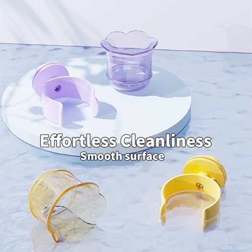 2pcs/4pcs PET Bird Bowls with Clamp, Bird Cage Feeder, Durable Water Bowl, Feeding Cups, Water Feeder for Cockatiel, Parakeet, Macaw, Finches, Lovebirds, Small Animals Gray (Purple, 4pcs) - color: Purple, size: 4pcs