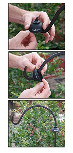 Ant Guard for Shepherd's Hooks (1-Pack)- Waterless Ant Defense for Hummingbird Nectar Feeders, Unique Upside-Down Design, No Liquid Moat, Includes BugSnub Gel