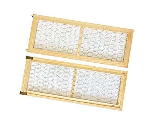 2 Pack Chicken Wire Wood Frame Unfinished Wooden Frame for photoes,Jewelry Crafting Project (Outer 6 x 16 in, Interior 4.3 x 14 in) - size: 6X16 in
