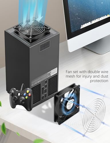 USB Cooling Fan 120mm 5V Brushless with Speed Controller 2 Packs | Small Cooling Fan with Variable Speed for PC Computer PlayStation Xbox Router Receiver DVR AV Cabinet Projector - style: 120mm x2