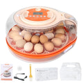Series V-Fully Automatic 26 Egg Incubator, Spill-Proof Bottle-Free Water System, Precise Sensor-Based Humidity & Temp Control, Adjustable Auto Egg Turn, Preset Incubation Days (26-Egg-Orange) - size: 26-Egg-Orange