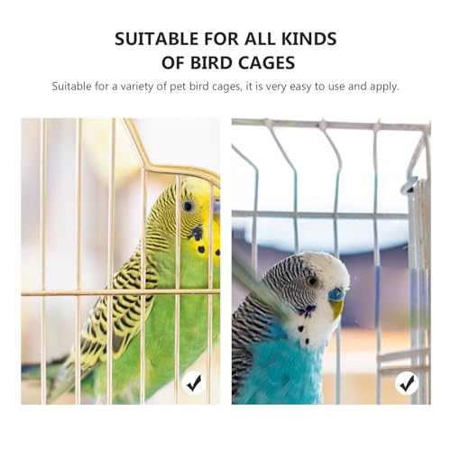 balacoo 10 Pcs Bird Cage Door Lock Buckles Pet Cage Safety Clips Anti-Escape Hook Clips for Parrot Cages Small Medium Large Birdcage Use 1.18 X 0.59 X 0.19 in