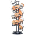 Shop Square Spiral Egg Holder Countertop - Holds 3 Dozen - Fresh Egg Storage Skelter Rack for Counter with Non-Slip Base, Black
