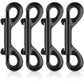 ERKOON 3.5 inch Double Ended snap Hooks,110lbs Metal Clips Load Capacity Zinc Alloy Double Sided Clips Heavy Duty Trigger Snap for Dogs Leashes/Water Bucket/Horse Feed/Hammocks Bolt snap (4 Pack) - size: 4 Pack