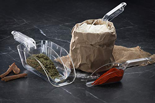 New Star Foodservice Commercial Grade Polycarbonate Plastic Utility Ice Scoop, Clear, 24 oz - color: Clear, size: 24 oz.