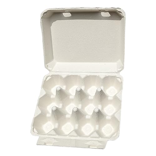 Vintage Egg Cartons for 12 Large Eggs – Classic 3x4 Layout – Durable Recycled Cardboard – Farmhouse Style – Eco-Friendly Packaging - White 75 Pack - color: White, size: 75
