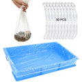Fhiny 27.5'' x 19.7'' Disposable Guinea Pig Cage Liner, 50 PCS Plastic Rabbit Tray Liner Leak Proof Small Animal Litter Pan Bags Universal Hamster Cage Toilet Film for Bunny Chinchilla Hedgehog Bird - size: 27.5'' x 19.7''