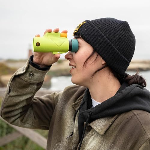 Nocs Provisions Zoom Tube 8x32 Monocular, Bird Watching & Backpacking | 8X Magnification Telescope, Bak4 Prism, Wide Field of View for Wildlife Viewing - color: Chartreuse Green