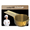 Color Up ⅓ Cup Measuring Cup (80 ml) – Premium Gold Stainless Steel, Accurate for Wet & Dry Ingredients, Embossed Markings, Easy-Pour Spouts, Dishwasher-Safe, Kitchen Essential - size: 1/3 Cup (80 ml) Gold