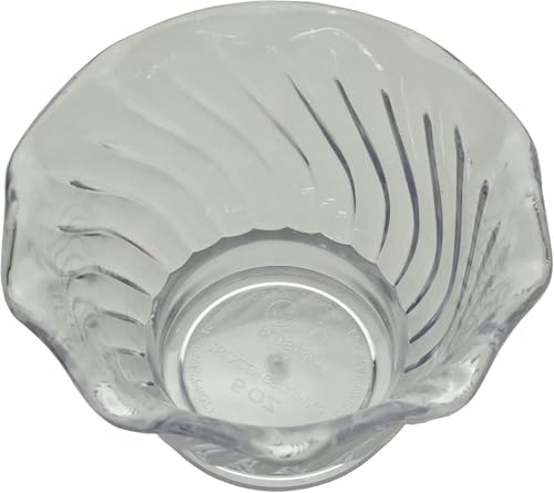 Replacement Jelly Cup for Cauff Oriole Feeder, 5 Ounce, Clear Plastic Bowl Insert (2)