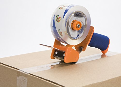 Duck High Performance Clear Packing Tape with BladeSafe Dispenser –Tape Gun with HP260 Strong Packaging Tape for Shipping,Moving, Mailing & Boxes-3" Core, 1.88" x 60 Yards, Clear (1078566)(Pack of 6) - size: 6-Pack, style: Refill + Dispenser