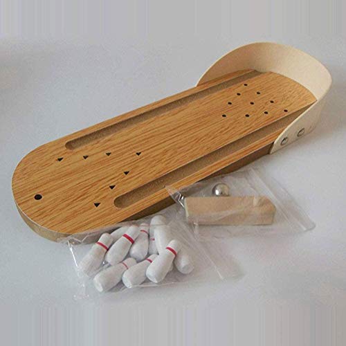 Litewoo Bird Training Toy Mini Bowling Wooden Parrot Desktop Intelligence Training Game for Parakeet Cockatiel Conure Lovebird Budgie Finch Cockatoo African Grey - color: Educational Bowling Toy