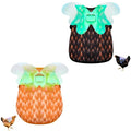 Chicken Saddles for Hens with Detachable Wings, Adjustable Hen Apron Back Protector for Feather Recovery, Double-Layer Breathable Poultry Saver for Standard Breeds (Black，Yellow) | Double-Layered Breathable Poultry Back Protector For Hens During Mating An