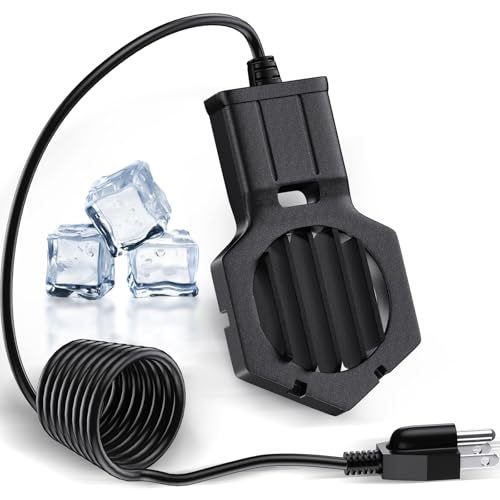 500W Pond Heater Submergible De-icer Cast Aluminum Chicken Water Heater,Stock Tank Heater for Livestock/Horse/Fish/Bird Bath Winter Outdoor, 10ft (500W)