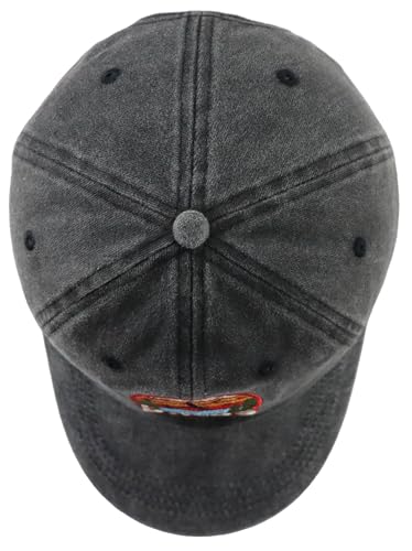 Easily Distracted by Birds Hats for Men Women, Adjustable Cotton Embroidered Birds Watchers Baseball Cap