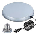 Chicken Water Heater for Winter， Heated Poultry Waterer Base,with Thermostat and 9.8ft Power Cord, Dia.11in - size: 1PACK