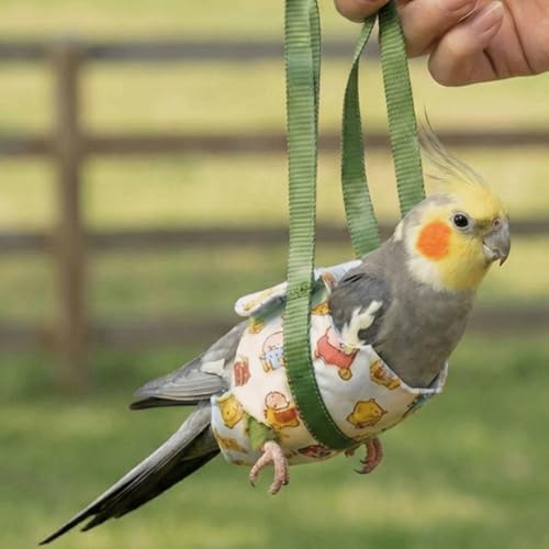 Parrot Carrier Bag, Guinea Pig Sleeping Bag, Parrot Outing Bag Bird Walking Rope Bird Travel Bag for Squirrel Small Pets(L) - color: L