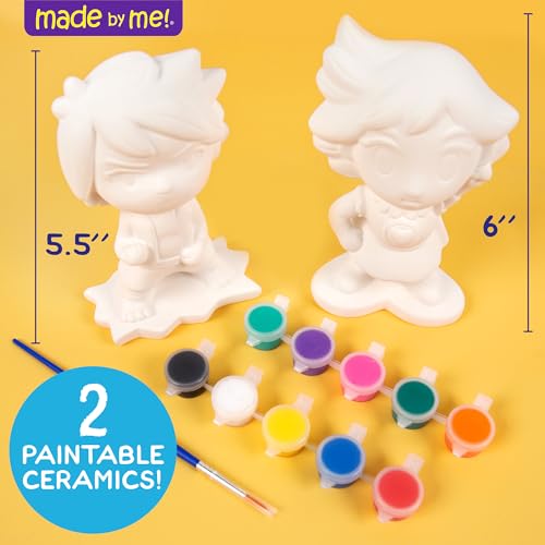 Made By Me Build & Paint Your Own Wooden Toys, DIY Wood Craft Kit, Easy to Assemble, Anime Figurines - style: Japanese