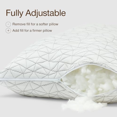 Coop Home Goods Original Adjustable Body Pillow, 20x54 Long Pillow for Back, Shoulder, Hip and Knee Support, Side Sleeper Body Pillows for Adults with Memory Foam & Washable Cover - size: Body Pillow