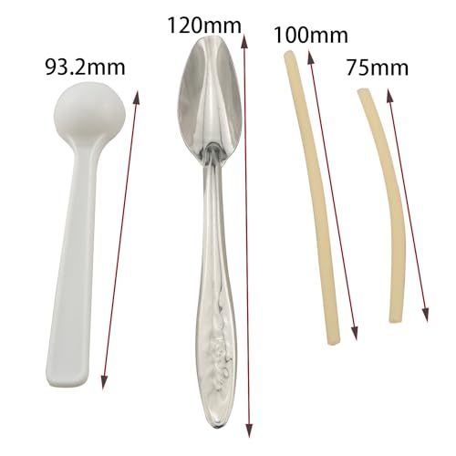 ZCZQC 6PCS Parrot Feeding Tools Food Grade Soft Silicone Feeding Syringe for Feeding Milk or Medication to Baby Birds and Sick Birds Milk Spoon Feeder Feeding Syringe Large Needle Milk Cup 100ml