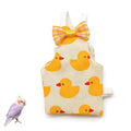 Bird Diaper Cockatiel Clothes Flight Suite, Reusable Parrot Nappy with Waterproof Inner Layer (YELLOE-M) - size: YELLOE-M