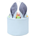 Easter Basket Easter Egg Hunting Basket Easter Bunny Basket Candy Egg Basket Gift Buckets Seersucker Egg Basket Bags for,Personalized Bags - color: C-Blue