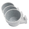 Lixit Quick Lock Removable Cage Bowls for Rabbits, Birds, Dogs, Cats, Gunea Pigs and Other Small Animals. (10oz, Granite) (Pack of 3) - size: 10oz (Pack of 3)