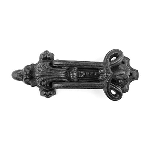 Renovators Supply Manufacturing Door Knockers for Front Door 8.25 in. Black Cast Iron Door Knocker with Mounting Hardware - color: Black Knot