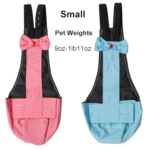 BestParts 2pcs Button Adjustable Diaper for Goose Duck Chicken Blue+Pink S | 2pcs Button Adjustable Version Cloth Reusable Waterproof Diapers for Farm Pet Goose Duck Chicken Blue + Pink, S(0.55-1.65lbs) - color: Blue + Pink, size: S(0.55-1.65pounds)