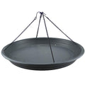 16" Bird Seed Catcher Tray Platform Feeder Hanging Tray Seed Hoop Outdoors Backyard Garden (Black)