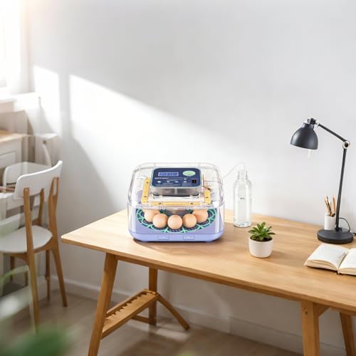 Incubators for Hatching Eggs, 12-24 Egg Digital Incubator with Smart Temperature & Humidity Control, Auto Egg Turner, Egg Candler, Poultry Hatcher for Chicken Eggs, Ducks, Goose, Quail Eggs