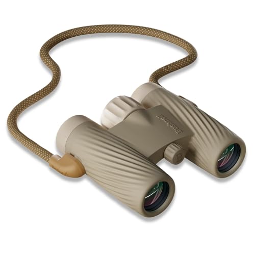 Bushnell A1 8x25 Binoculars Trench Coat Tan | Waterproof, Fogproof, 8X Magnification, Fully Multi-Coated Lenses & Rubber Armor - color: Trench Coat Tan, size: 8x25