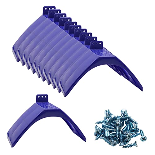 Dove Perch 10sets Plastic Racing Pigeon Rest Stand with Screws | Anti-Chew Lightweight Plastics for Small Birds ,Wall-Mounted Birds Roost Holder, Non-Slip Platmat,Posaderos Para Palomas
