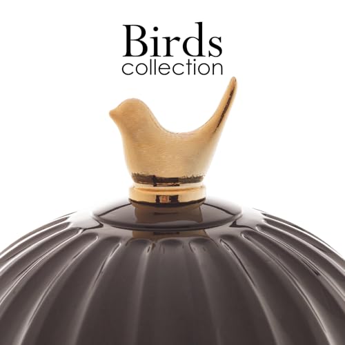 WOLFF - Bird Thermal Coffee Carafe - Hot or Cold Drinks, Plastic Exterior and Glass Insulation Lining Flask Coffee Dispenser, Thermal Bottle for Beverages, Tea and Water Pitcher- Black, 34floz/1L - color: Black