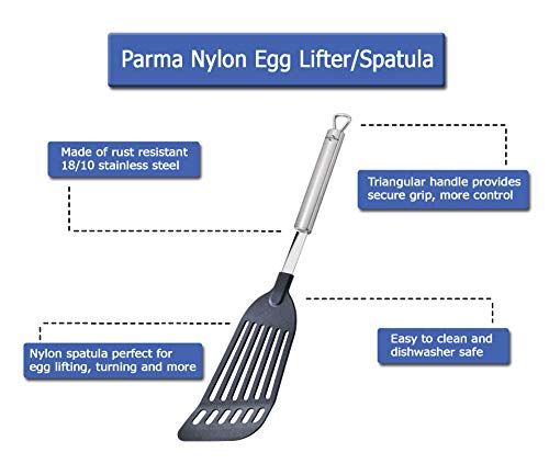 Küchenprofi Parma Egg Lifter/Spatula, 15", Silver - style: Egg lifter/Spatula