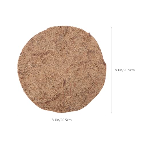 TEHAUX Coconut Fiber Bird Nest Mat 8.1 Inch Dehumidification Racing Pigeon Nest Pad Breathable Durable Bird Breeding Accessory for Egg Protection