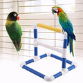 Training Stand Pet Bird Table Perch Stands PVC Bird Standing Bird Shower Bath Stand Rack Standing Gym Training Grinding Toy Playstand Holder(Scrub) - color: Scrub