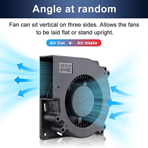 Wathai EC 120mm x 32mm Centrifugal Blower Fan AC 110V 120V Dual Ball | Duall Ball 4W Power Energy-Saving, High Airflow Centrifugal Blower Fan AC 110V 115V 120V 220V 240V - style: 120x32mm 100-220V