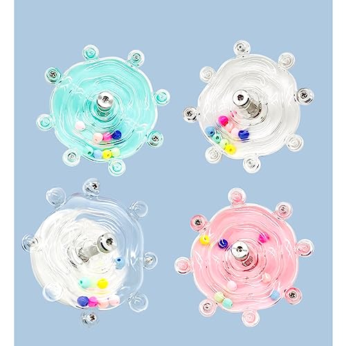 MANON ROSA Bird Toys for Parrots - Spinning Wheel Chew Toy with Rotating Plastic Spinner, Enrichment Puzzle Cage Activity for Parakeets, Conures & Cockatiels - color: 01 Purple