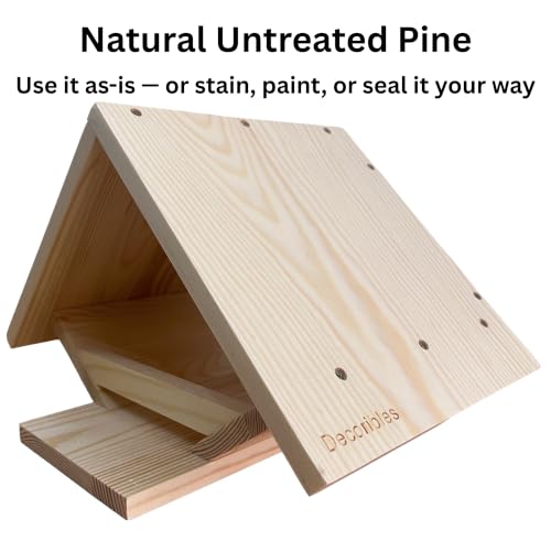 Dove Bird House, Mourning Dove Nesting Box for Pigeons, Open Nest Platform | For Mourning Doves, Pigeons, Open Design, For Backyard Garden, Small Medium Birds Not Large Ones