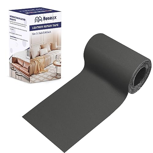 Leather Repair Patch Tape Kit, Self Adhesive Leather Repair for Furniture, Couch, Sofa, Car Seats,Office Chair,Vinyl Repair Kit.3.1inx60in - color: Dark Gray, size: 3.1 in x 60 in