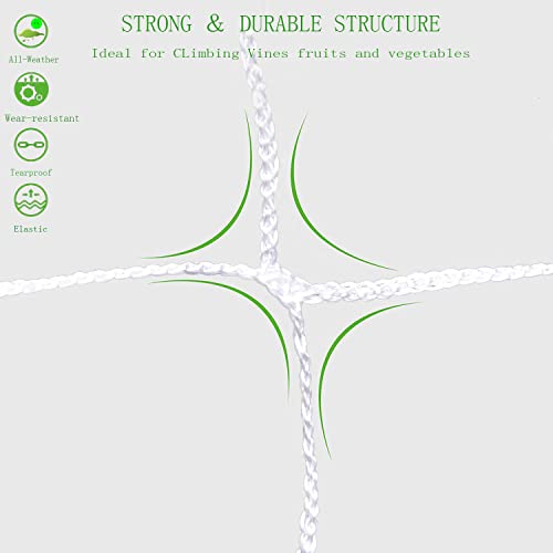 3.5in Mesh Trellis Netting, 5x30ft, 1 Pack | Polyester mesh netting for vine crops & plants; Suitable for garden garden applications - size: 3.5" Mesh (5'X30')
