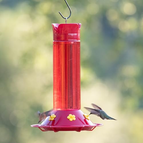 Perky-Pet 409 Hummer’s Favorite Red Plastic Hummingbird Feeder – 30 oz